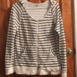 Roxy scoop neck zip hoodie